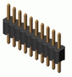 Pin Header SM C02 2102 05 AS F=8,0mm - Schmid-M: Pin Header Straight RM 2,54mm Insul.: H: 1,5mm Lenght: 8,0mm D=4,0 C=2,5mm